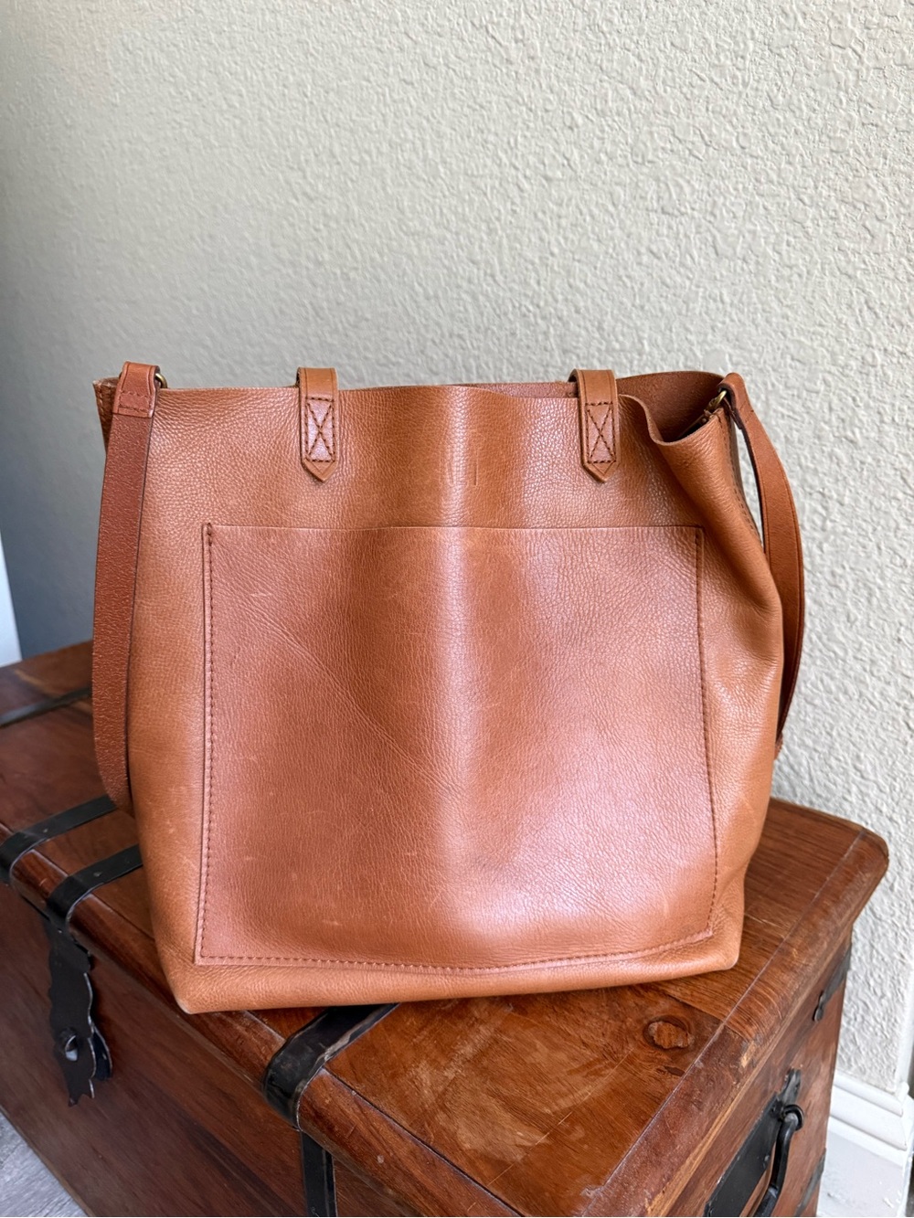 Madewell Leather Medium Transport Tote